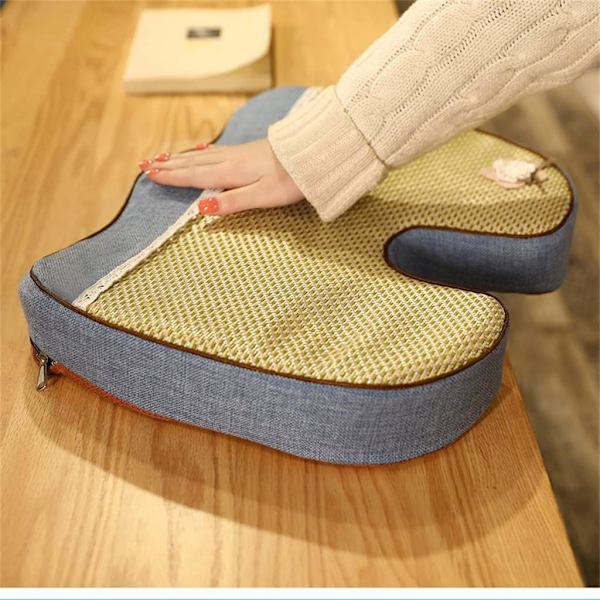 Sommer Is Rattan Måtte Memory Skum Pude Kontorstol Tatami Pude Taie Lombar