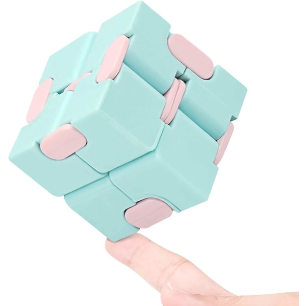 Infinity Cube Fidget Legetøj Stresslindrende fidgeting-spil (Macaron Blue)