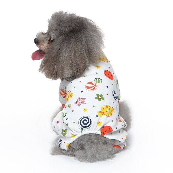 Koiran pyjamat sisäkäyttöön ulkoiluturtleneck Love Pattern Mukava Pentu  Pyjama Pehmeä Haalaripaita Paras Lahja 100% Puuvillatakki (S, 30 Candy)  e51d | Fyndiq