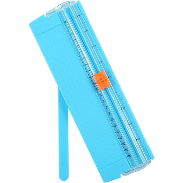 Mini Scrapbooking Trimmer A4, Presis Folding Guillotine Trimmer med Sikkerhets Backup Stålblad, Blå