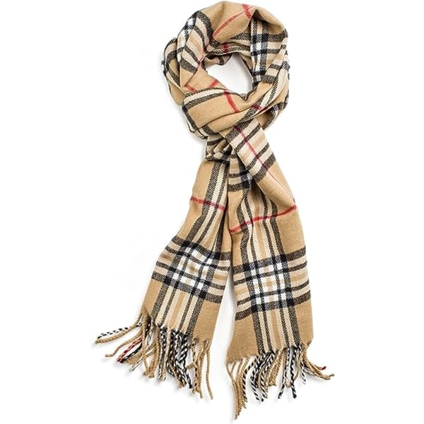 Supermjuk klassisk vinterscarf i kashmirkänsla