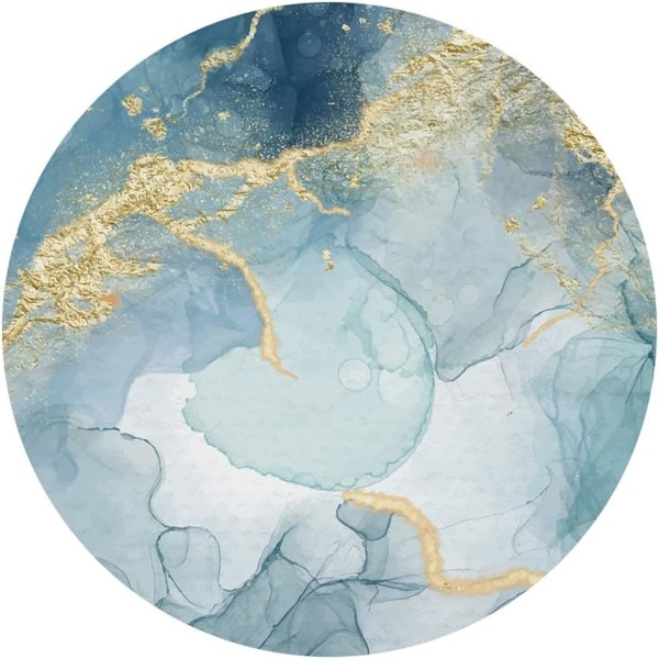 Kreativ lys luksus keramisk absorberende varmeisolering runde kork 8 bordskåner (B, One Size)