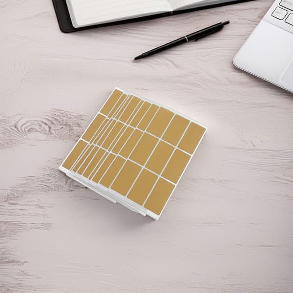 10 Sheets Rectangular Scratch Off Stickers For DIY Lottery Games Self-Adhesive Scratch Off Labels Gold Scratch Off Card Labels For P