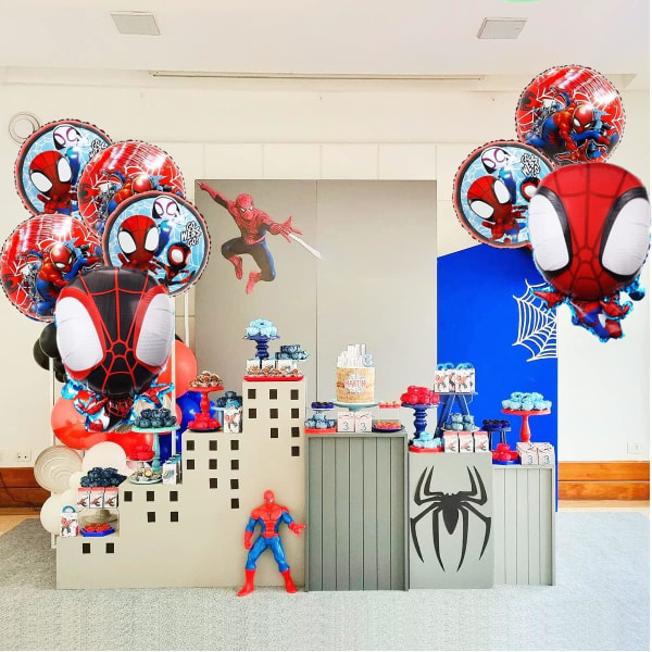 Spidey och hans fantastiska vänner folieballonger, Spidey födelsedagsballongdekorationer
