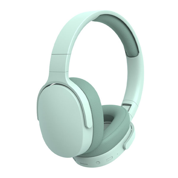 Langattomat Bluetooth-kuulokkeet, 10 tunnin toistonaika HiFi-stereokuulokkeet, taitettavat älykkäät melunvaimennuskuulokkeet ljusgrön