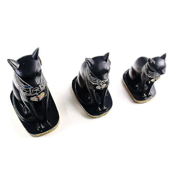 Egyptisk Gudinde Bastet Kat Samlerobjekt Statue Hjemmekontor Dekoration L