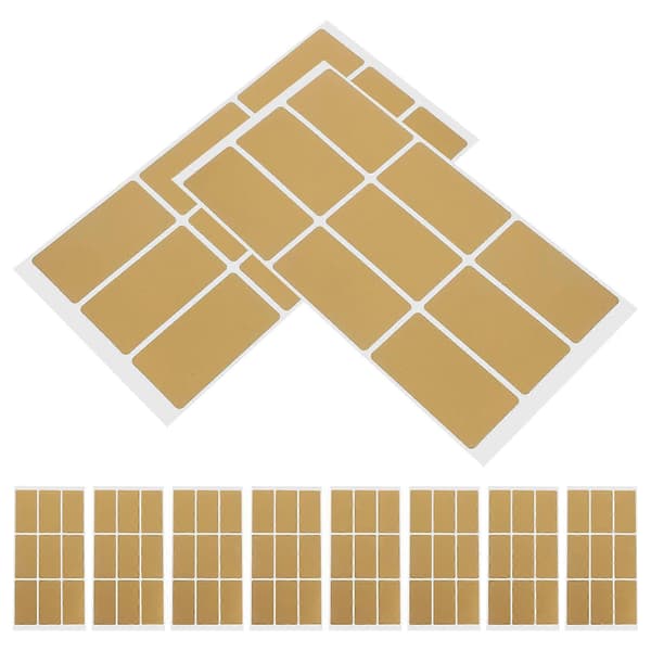 10 Sheets Rectangular Scratch Off Stickers For DIY Lottery Games Self-Adhesive Scratch Off Labels Gold Scratch Off Card Labels For P