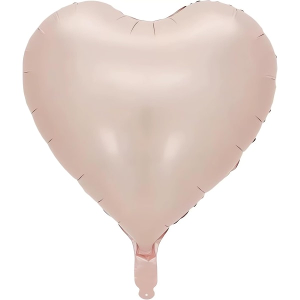 10 stk Baby Pink folie hjerteformede balloner 18 tommer lys pink hjerte balloner til baby shower bryllup Valentine dekorationer kærlighed balloner