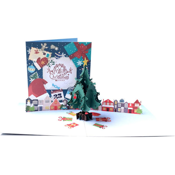 Paper Spiritz Julekort med Juletrær i 3D, Håndlaget Julekort med Juletrær i 3D, Julekort med Juletrær i 3D, Julekort med Juletrær i 3D, Julekort med Juletrær i 3D