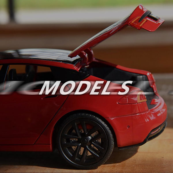 Model S Legetøjsbiler 1/24 Legering Støbt Modelbil, Træk Tilbage Model S Modelbil med Lys og Lyd, Tesla Stor Model S Bilmodel Legetøj Velegnet(Sort)