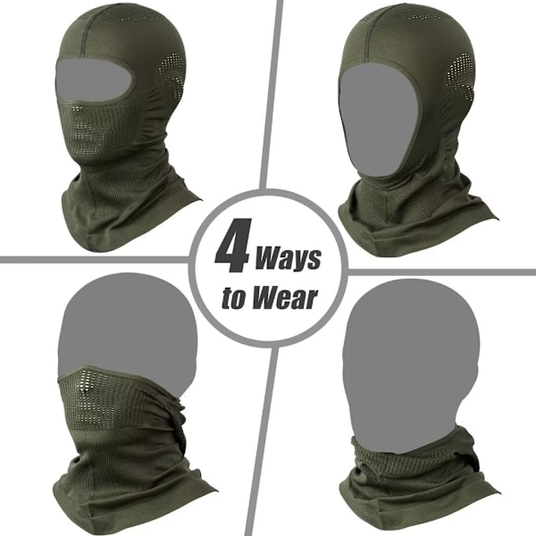 Balaklava Helmask för Motorcykel Cykling Skidmask för Män Kvinnor Andningsbar Black skull