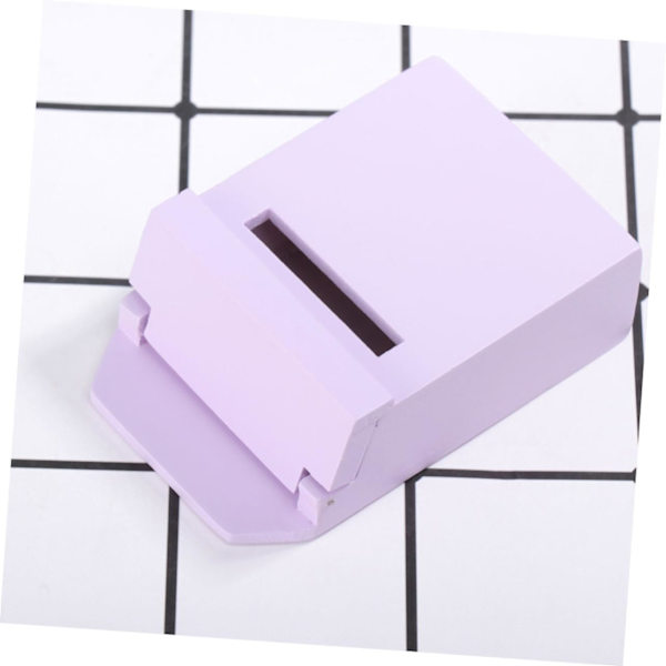 1 st 1/12 möbelprydnad för barn trä mini tillbehör miniatyrdockhus scen rekvisita minihus brevlåda prydnader modell rosa bambu trä