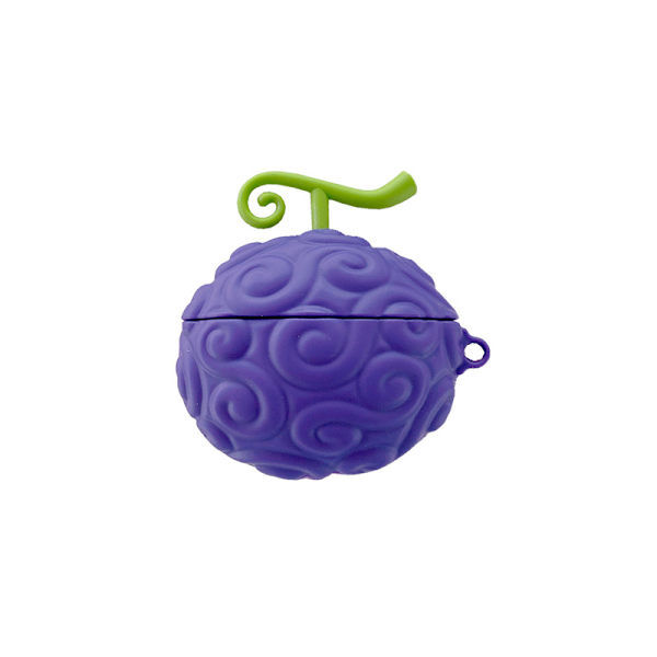 AirPods 3 Fodral Trendig Design Cover för Söt Cartoon 3D Kawaii Kul Mjuk Designer Mode Cool Unik Vacker för Flickor Pojkar Tonåring Girly Lila Frukt