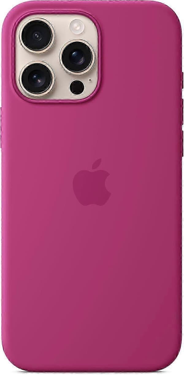 pc Apple iPhone 16 Pro Max Silicone Case with MagSafe and Camera Control - Fuchsia