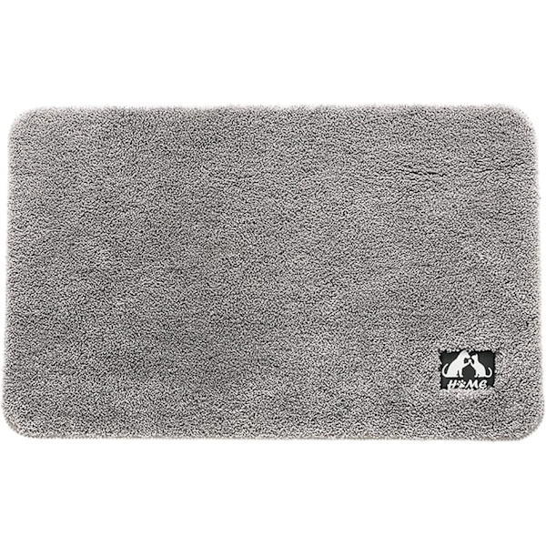 Liukumaton kylpymatto, konepestävä, imukykyinen puuvillamatto kylpyhuoneeseen, etuovelle, takaovelle, sisätiloihin, eteiseen, käytävään (50x80cm, harmaa)
