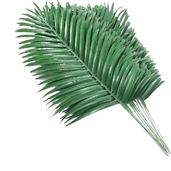 12 Pakke Kunstige Palmblade, Kunstige Palmblade, Tropiske Light color