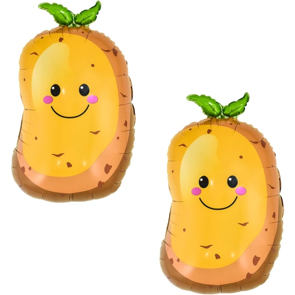 Potatisballonger Grönsaksballonger Grönsaksfolie Ballonger Veggie Tematiska Festdekorationer Ballonger för Tematiska Festdekorationer Tillbehör 5 Stycken