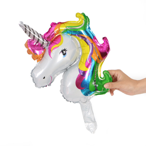 33 x 29-inch Rainbow Unicorn Super Shape Foil Balloon