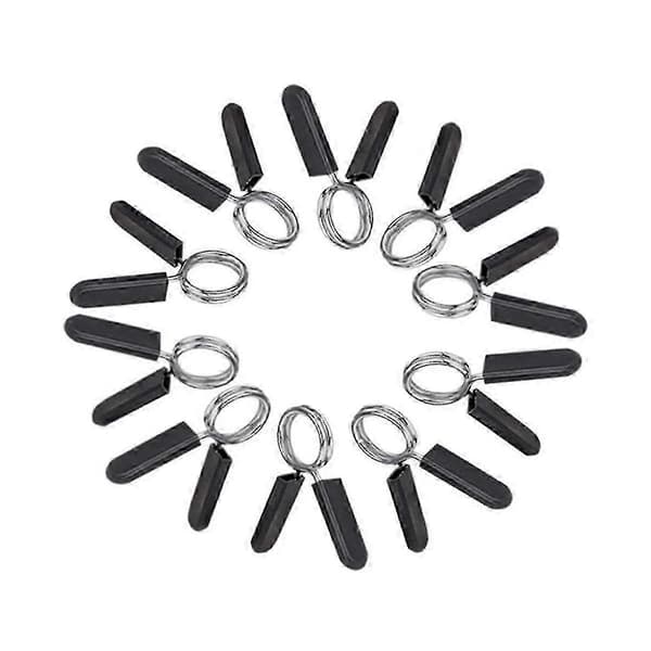 10-pack Dumbbell Clamps Compatible with Standard Dumbbells, Spring Lock Collars Compatible with Workout, Strength Training