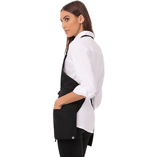 Unisex Tre-lommet Forhæng, one size, sort
