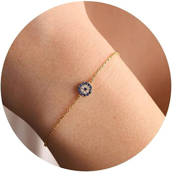Guld armbånd til kvinder, søde armbånd snoede perlearmbånd fine guld justerbare armbånd diamant armbånd lagdelte læbekæde armbånd
