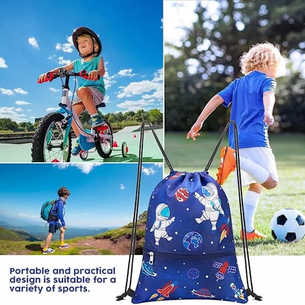 Drawstring Bag - Drawstring Backpack Sports Backpack Gym Bag Swim Bag