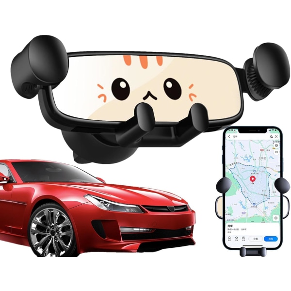 Bil Air Vent Mobilhållare | Universal roterande telefonhållare | Biltillbehör, för underhållning, navigering, GPS,