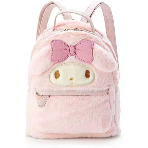 Söt Mini Kawaii Ryggsäck Toddler - Tecknad Plysch Ryggsäck för tjejer Anime Tillbehör Kawaii Mini Liten Ryggsäck（Rosa）