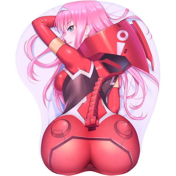 002 Anime 3D Musmatta med Mjuk Handledsstöd Gaming 3D Musmattor 2-vägs Skin