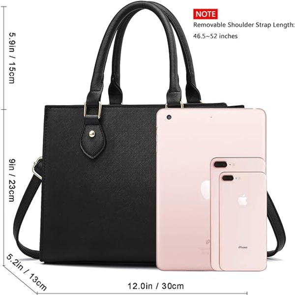 Crossbody-tasker og håndtasker til kvinder PU-læder Tote Top-håndtag Satchel-skuldertasker