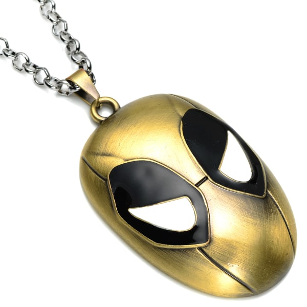 1 stycke Deadpool Creative Personality Halsband, Superhjältehänge, Guld Gold