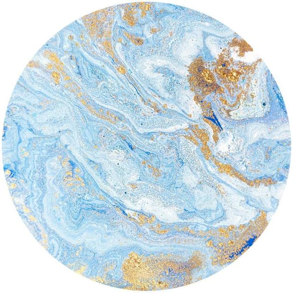Kreativ lys luksus keramisk absorberende varmeisolering runde kork 8 bordskåner (A, One Size)