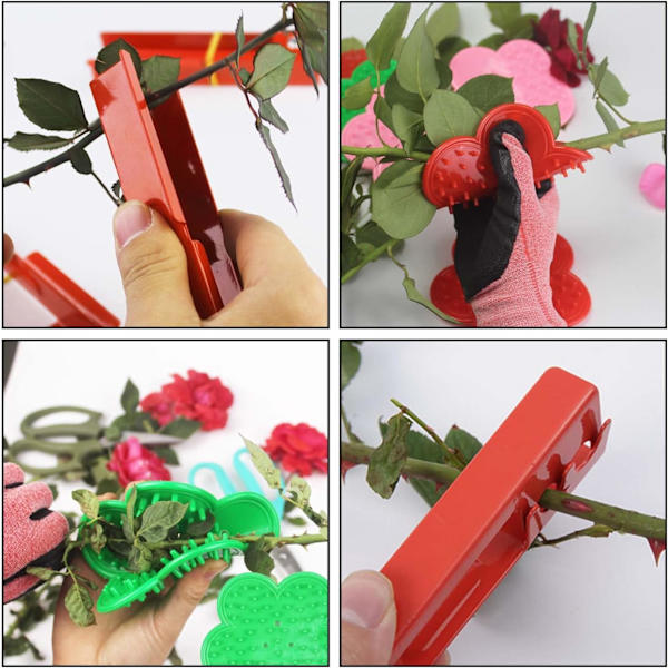 3-delt have redskabssæt til beskæring, indeholder to burrfjernere og en rosesaks, metalpigfjerner, til hjem, have, blomsterhandler