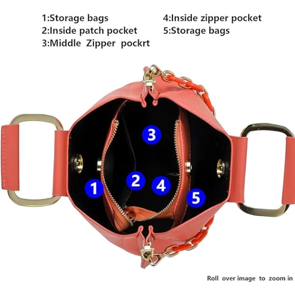 Damemode Skuldertasker Håndtasker PU Læder Top Håndtag Satchel Tote Crossbody Taske