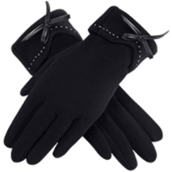 Tuulenpitävät paksuvuoratut kosketusnäytölliset puhelinkäsineet naisille Lady Lady Winter Warm Gloves,E