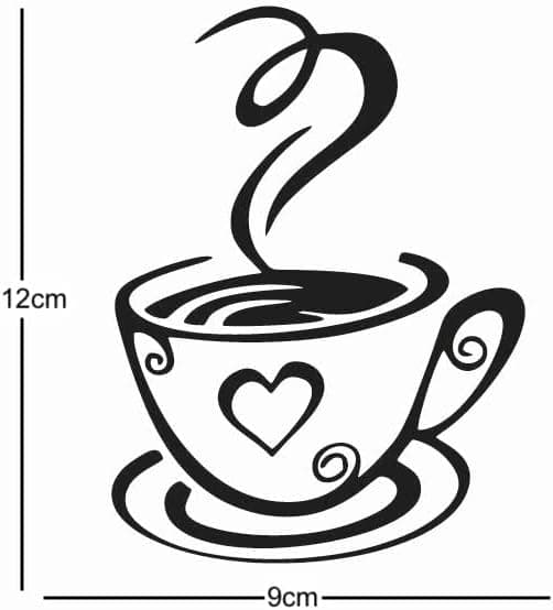 Coffee Beans Tea Wall Decals Coffee Cups Art Vinyl Decal Kitchen