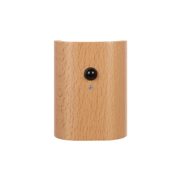 Trappe Lamper, 2-sidet belysning, varmt lys, magnetisk montering, lang batterilevetid, natlampe i bøgetræ, sensor for daggry og skumring