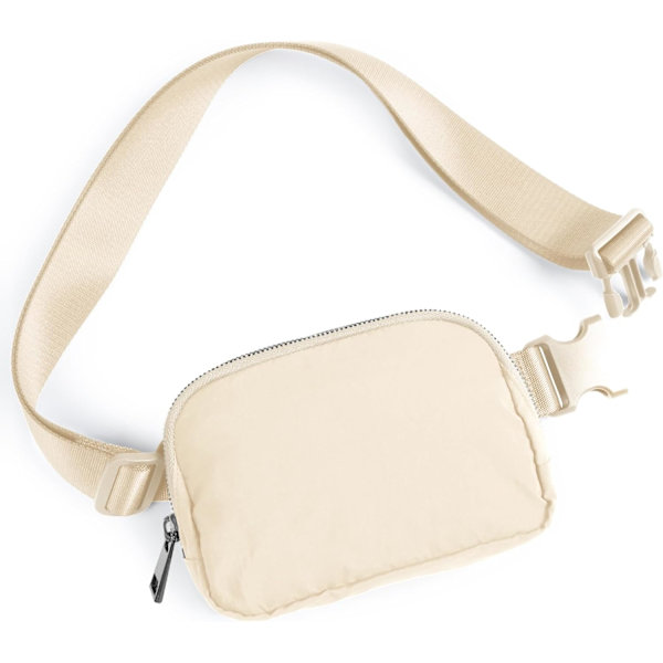 Unisex Mini Vyölaukku Säädettävällä Hihnallla Pieni Fanny Pack Treeniin Juoksuun Matkustamiseen Vaellukseen, Norsunluu