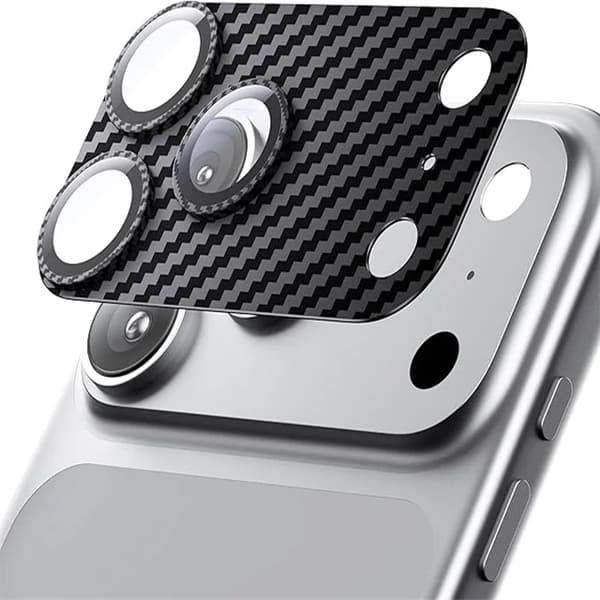 Kamerabeskyttelse i metalhærdet glas til iPhone 17 Pro Max, sort legeringslinsering Sort Black For iphone 17Pro Max