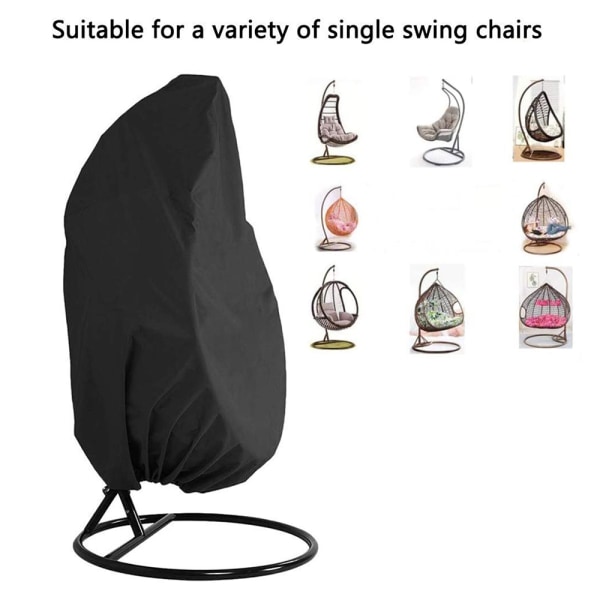 Æghængende stolebetræk, vandtæt 115 * 190 cm 210D Oxford stof Heavy Duty Veranda Patio Cocoon Chair-C