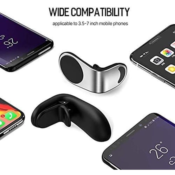 Magnetisk biltelefonhållare [Set om 2], bilmagnet biltelefonhållare på luftventil för iPhone 14 13 12proMax XR X 8 Samsung och de flesta smartphones