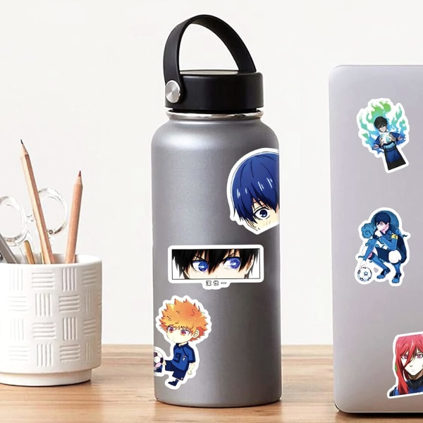 50 kpl Japanilainen Anime Blue Lock -tarroja Vedenpitävät vinyyli Kawaii -tarrat lapsille, teini-ikäisille ja aikuisille Rullalauta Tietokone Kannettava kitara (Blue Lock)