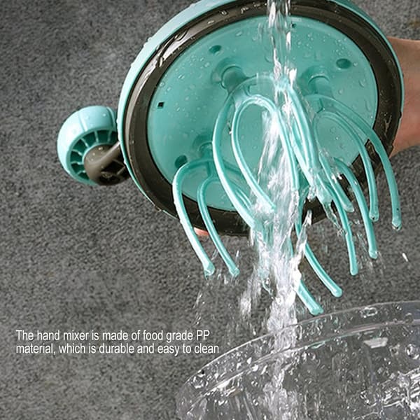 Manual Whisk, Semi-Automatic Handheld Whisk, Handheld Egg Beater, For Whipping Eggs And Milk Foam Green