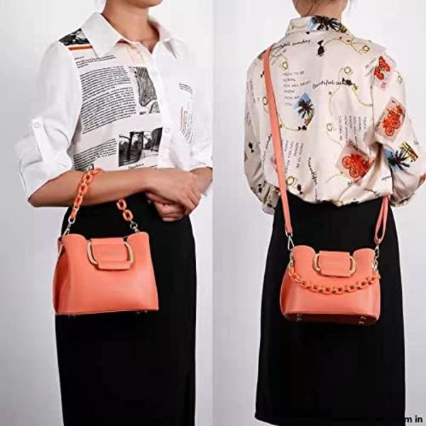 Damemode Skuldertasker Håndtasker PU Læder Top Håndtag Satchel Tote Crossbody Taske