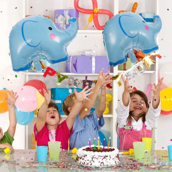 4 stk aluminiumsfolieballoner Dejlige elefantformede tegneserieballoner Børnelegetøj til fødselsdagsfest dekoration