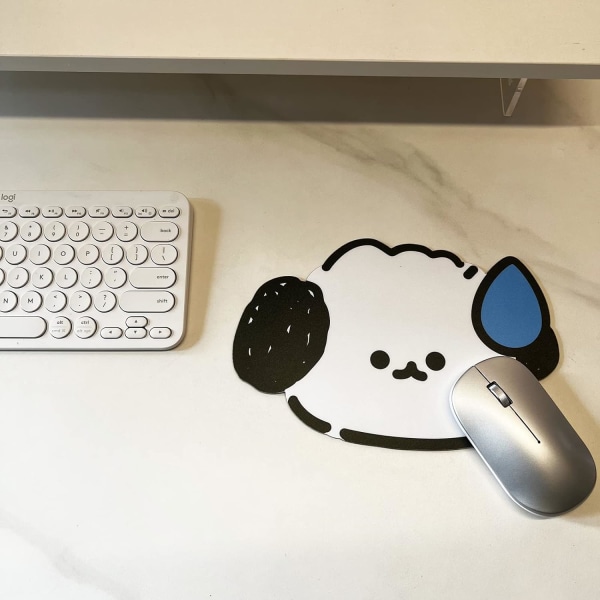 2 stk. søde musemåtter, Kawaii K-pop/japansk musemåtte, tilpasset vandtæt PVC-måtte, æstetisk musemåtte til hjemmekontoret, computer, bærbar computer, kat
