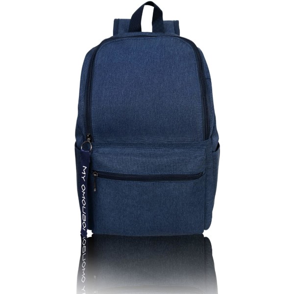 Afslappet rygsæk, skolerejserygsæk til bærbar computer til kvinder og mænd, Superbreak-rygsæk passer til turistvirksomhed (blå)