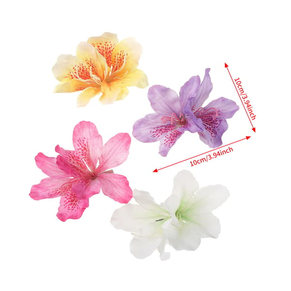 4 stk kunstige blomster hårklyper bohemsk blomster hårnål