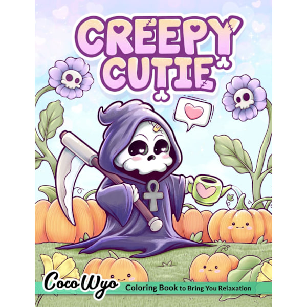 Creepy Cutie: Målarbok för vuxna och tonåringar med Goth Kawaii och läskigt söta varelser av alla slag och mycket mer Desgin17