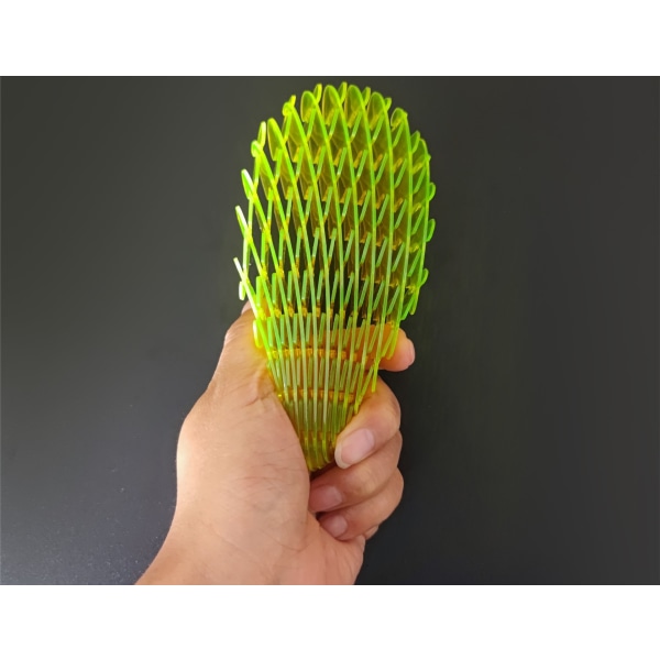 Fidget Worm Legetøj, Grøn Popping Worm Stretchy Legetøj, Sensorisk Sneg Caterpillar Squishies Squeeze Legetøj, Udvidelig Bold Strømpe Strømper Fyldstoffer, S, 3.14inch